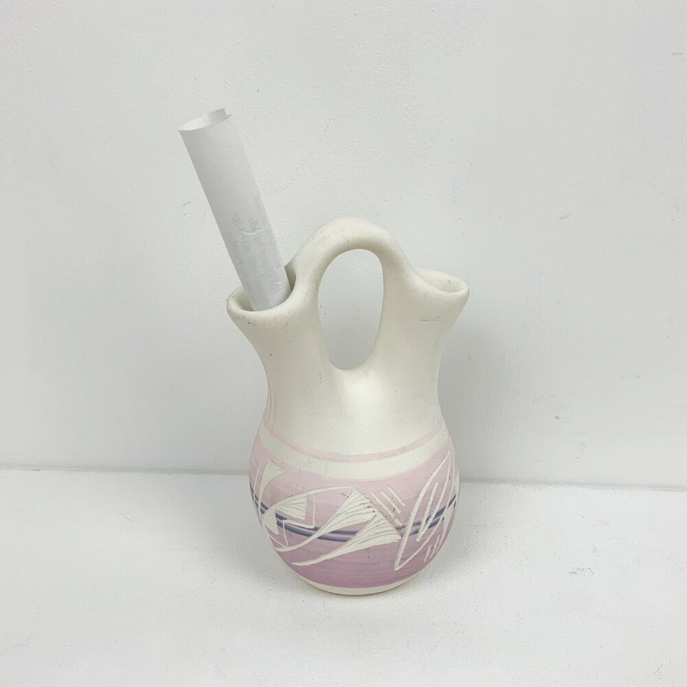 Mesa Verde Navajo Native American Indian Pottery Vase Wedding Signed Vase - Picture 10 of 16